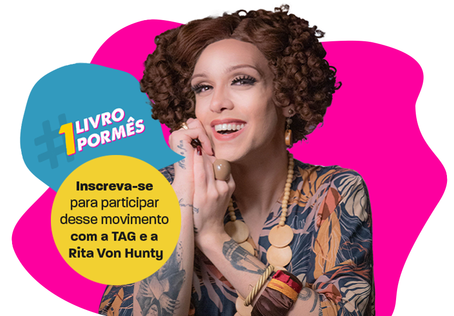 Logotipo do desafio literário um livro por mês